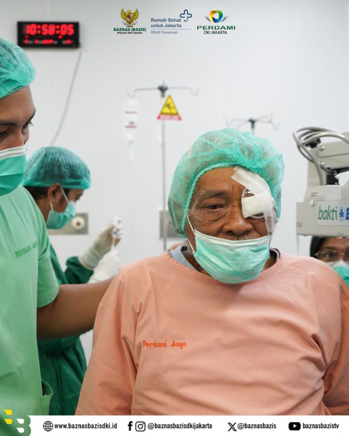 Operasi katarak mata gratis baznas jakarta